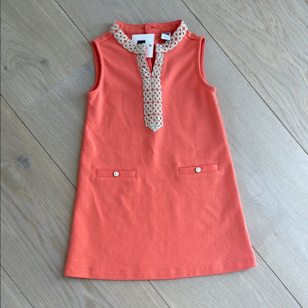 NWT Janie & Jack Orange Sleeveless Kids Dress 3T